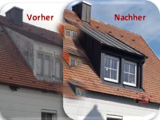 Sanierung einer Dachgaube in Bobingen